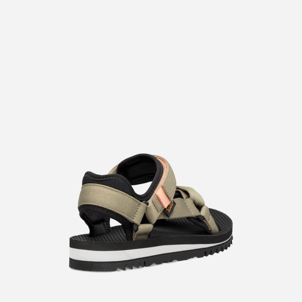 Women's Teva Universal Trail Flatform Sandals Olive | 605984BKO