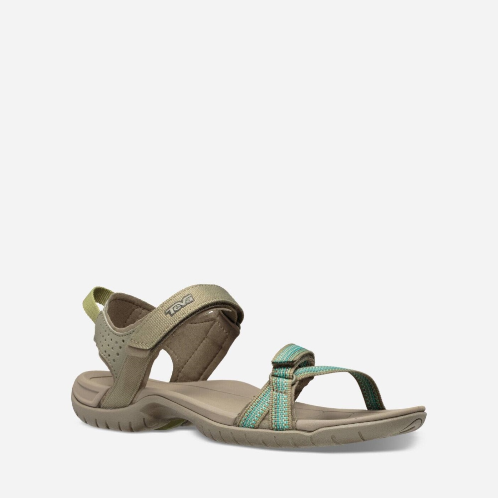 Women's Teva Verra Hiking Sandals Grey Olive | 865147UFN