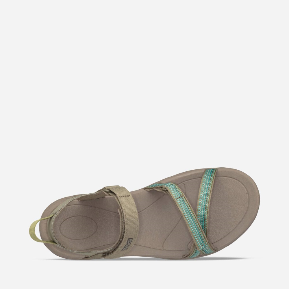 Women's Teva Verra Hiking Sandals Grey Olive | 865147UFN