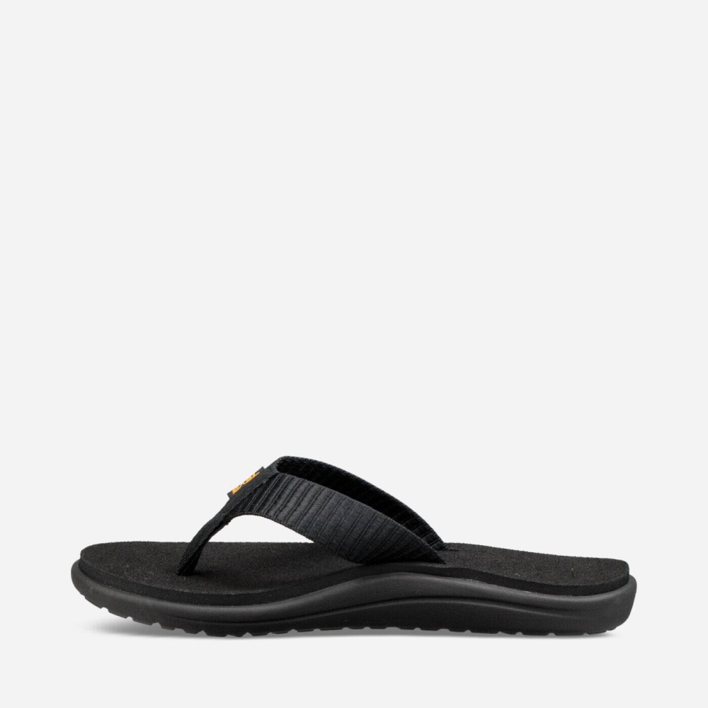 Women's Teva Voya Flip Flops Black | 367418DJC