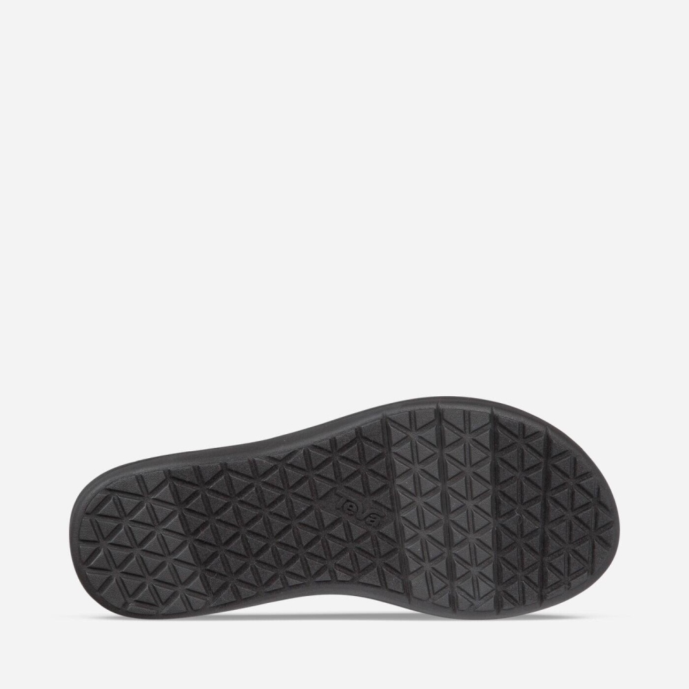 Women's Teva Voya Flip Flops Black | 367418DJC