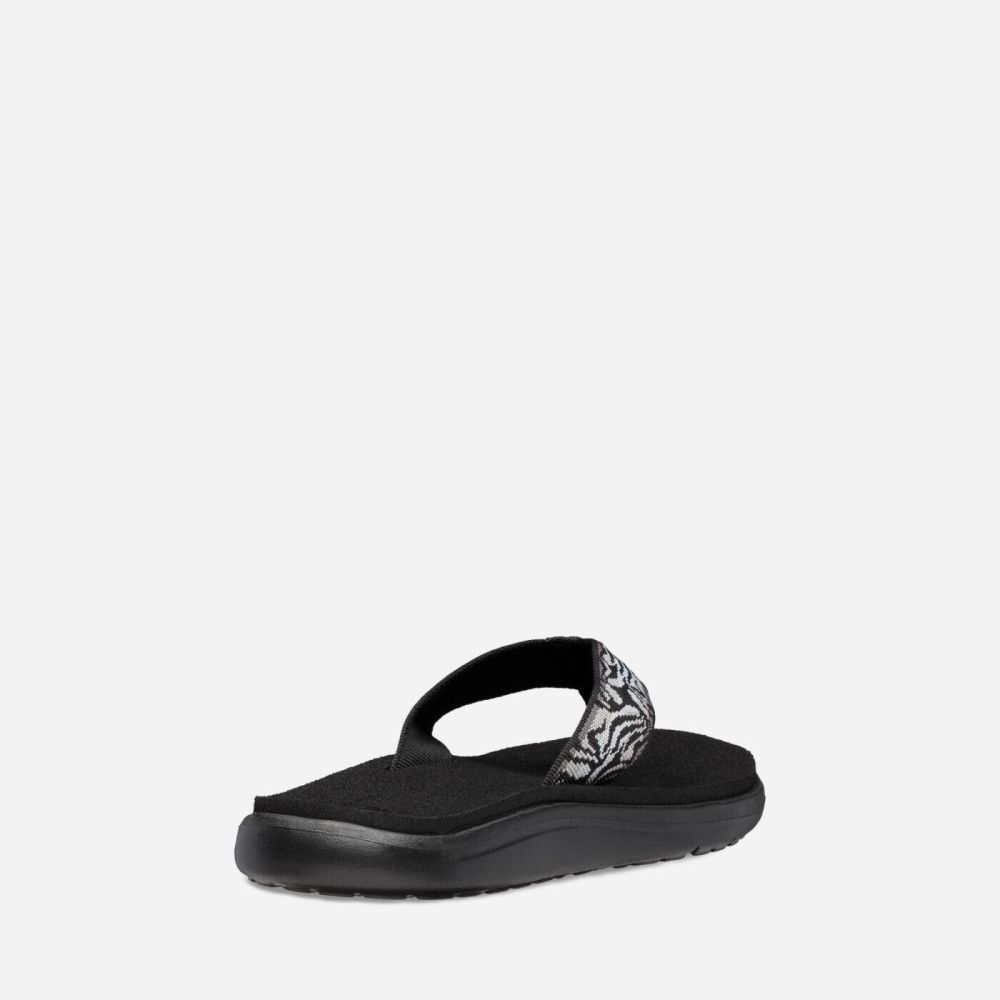 Women's Teva Voya Flip Flops Black | 703241VSP