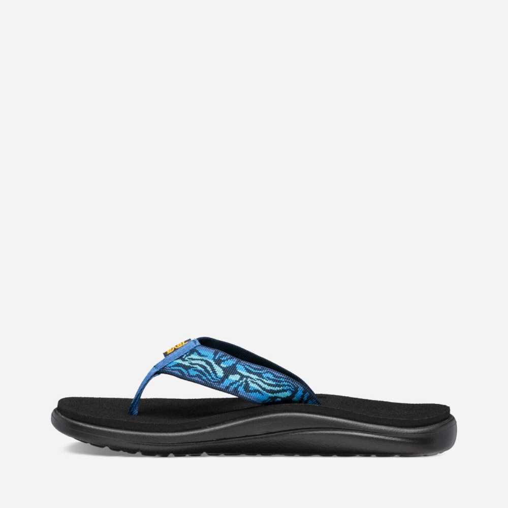 Women's Teva Voya Flip Flops Black | 850764CFD