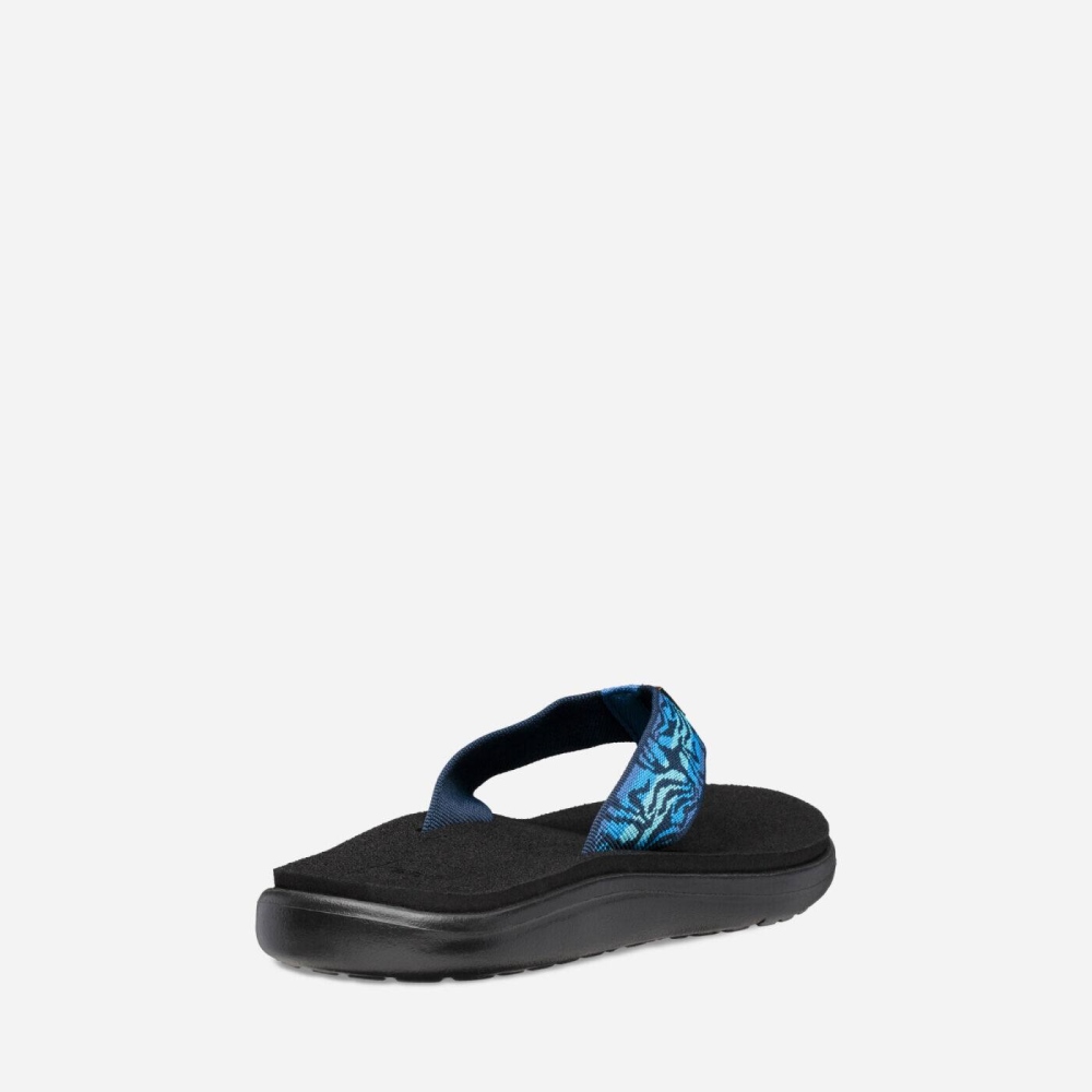 Women's Teva Voya Flip Flops Black | 850764CFD