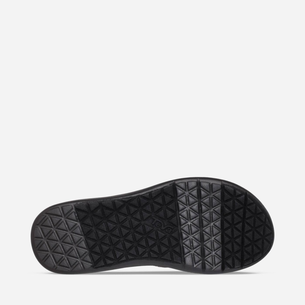 Women's Teva Voya Flip Flops Black | 850764CFD