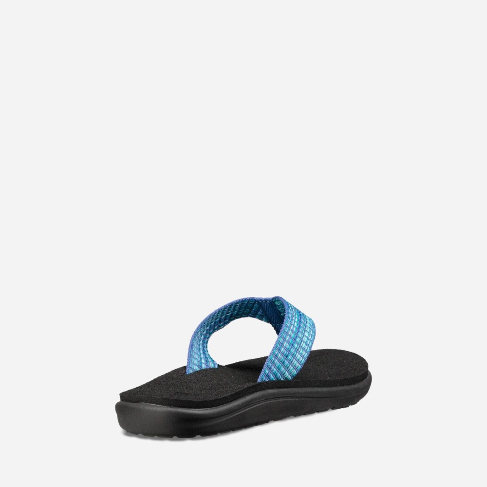 Women's Teva Voya Flip Flops Blue | 986174QNW