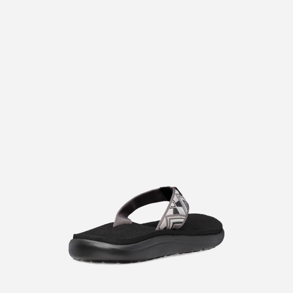 Women's Teva Voya Flip Flops Dark Grey | 516027CZH