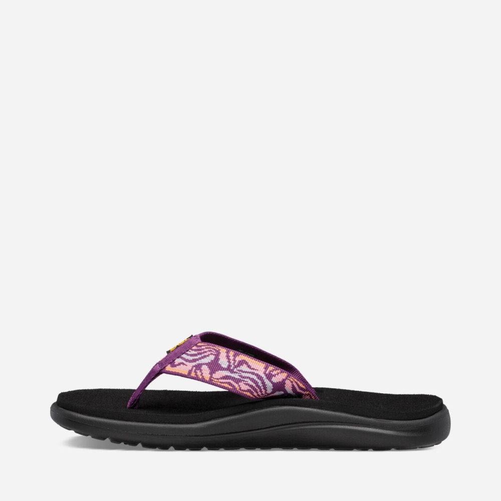 Women's Teva Voya Flip Flops Pink | 791342HTE