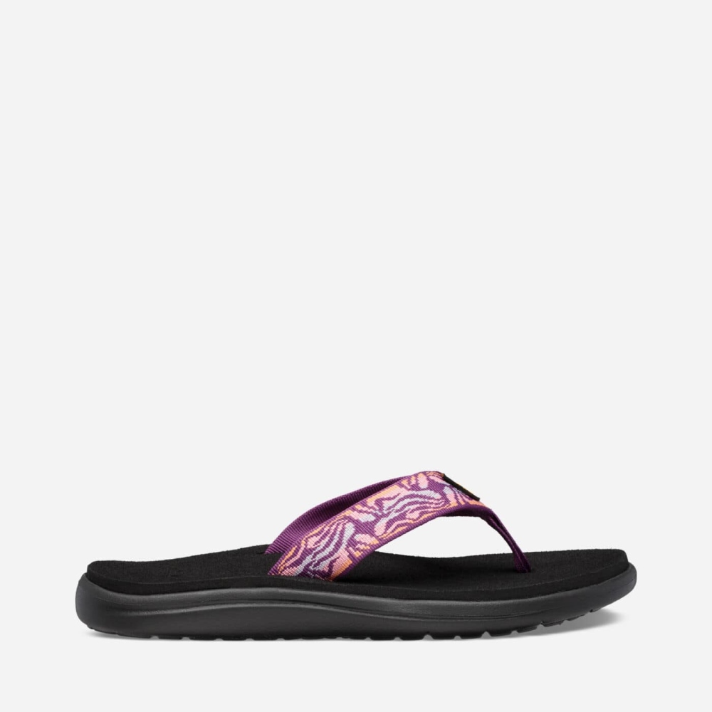 Women\'s Teva Voya Flip Flops Pink | 791342HTE