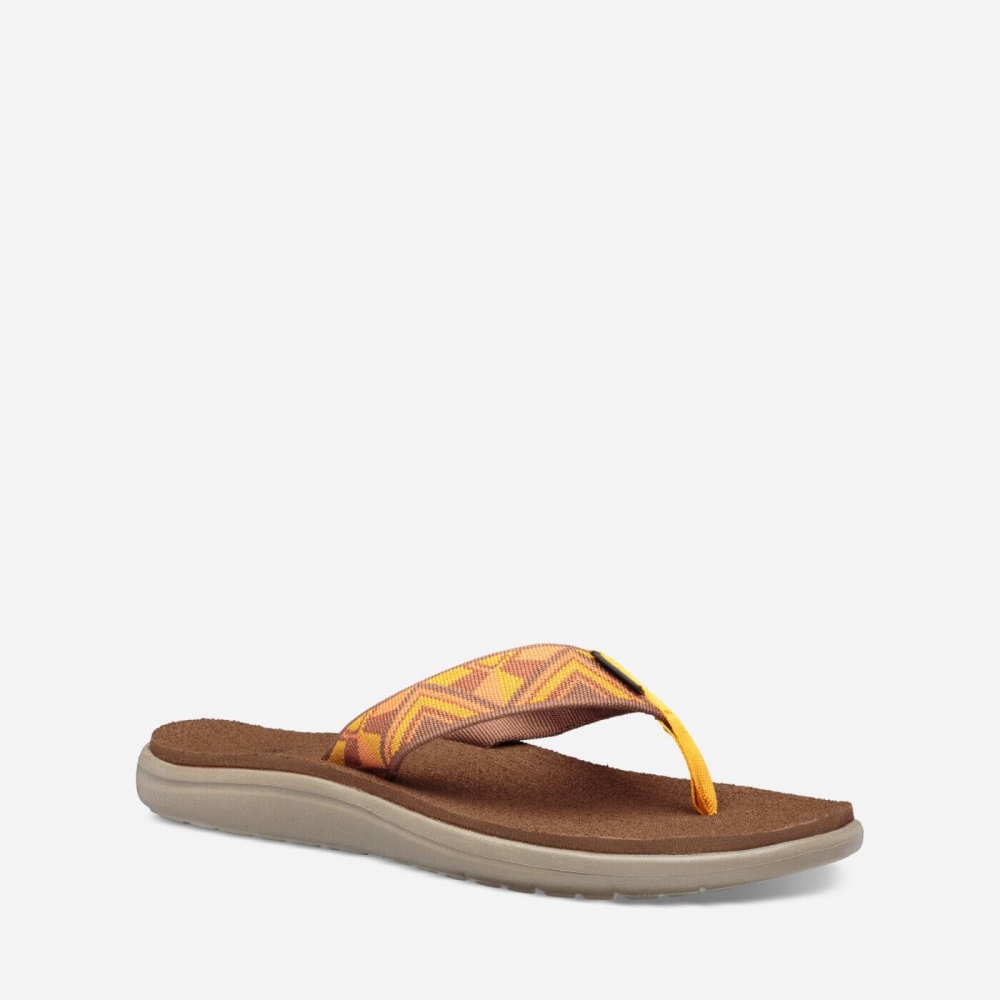 Women's Teva Voya Flip Flops Yellow | 530769ATZ