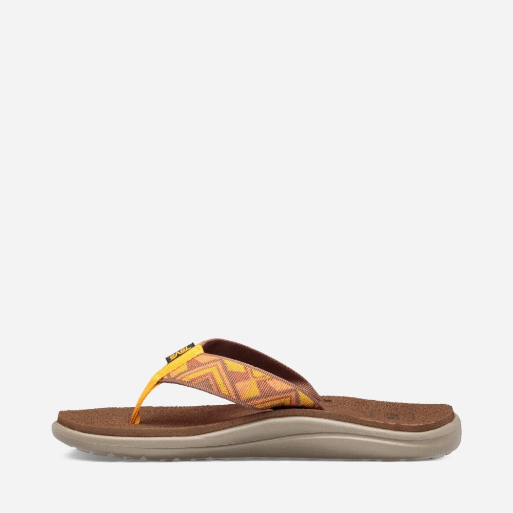 Women's Teva Voya Flip Flops Yellow | 530769ATZ