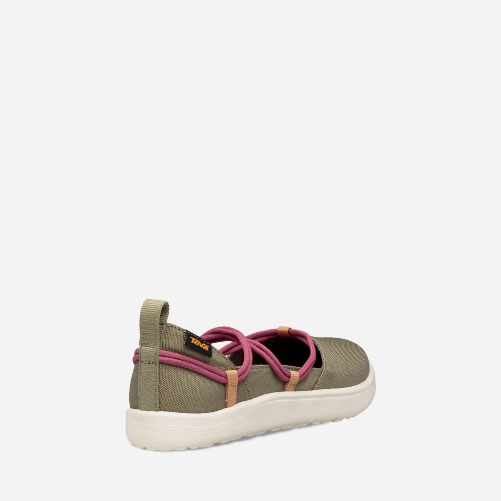 Women's Teva Voya Infinity MJ Sneakers Olive | 298701IDM