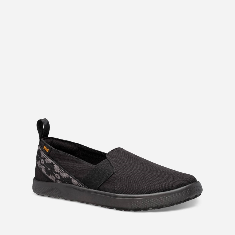 Women's Teva Voya Slip On Shoes Black | 543089QBN