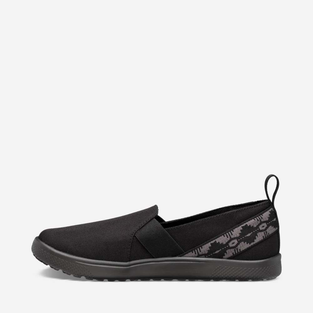 Women's Teva Voya Slip On Shoes Black | 543089QBN