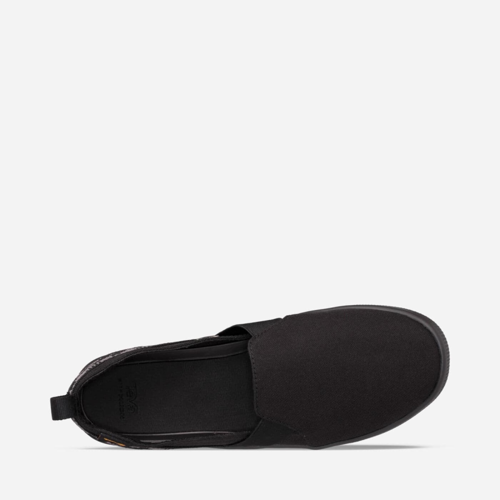 Women's Teva Voya Slip On Shoes Black | 543089QBN