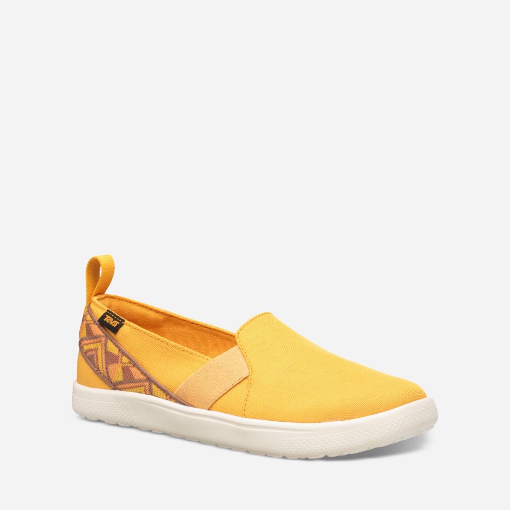 Women's Teva Voya Slip On Shoes Yellow | 289137NIF