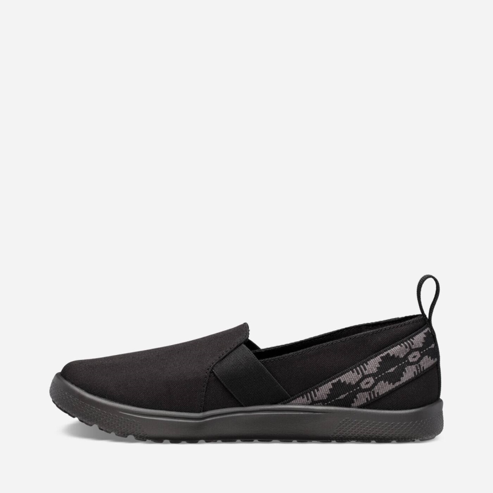 Women's Teva Voya Slip On Sneakers Black | 058412GAD