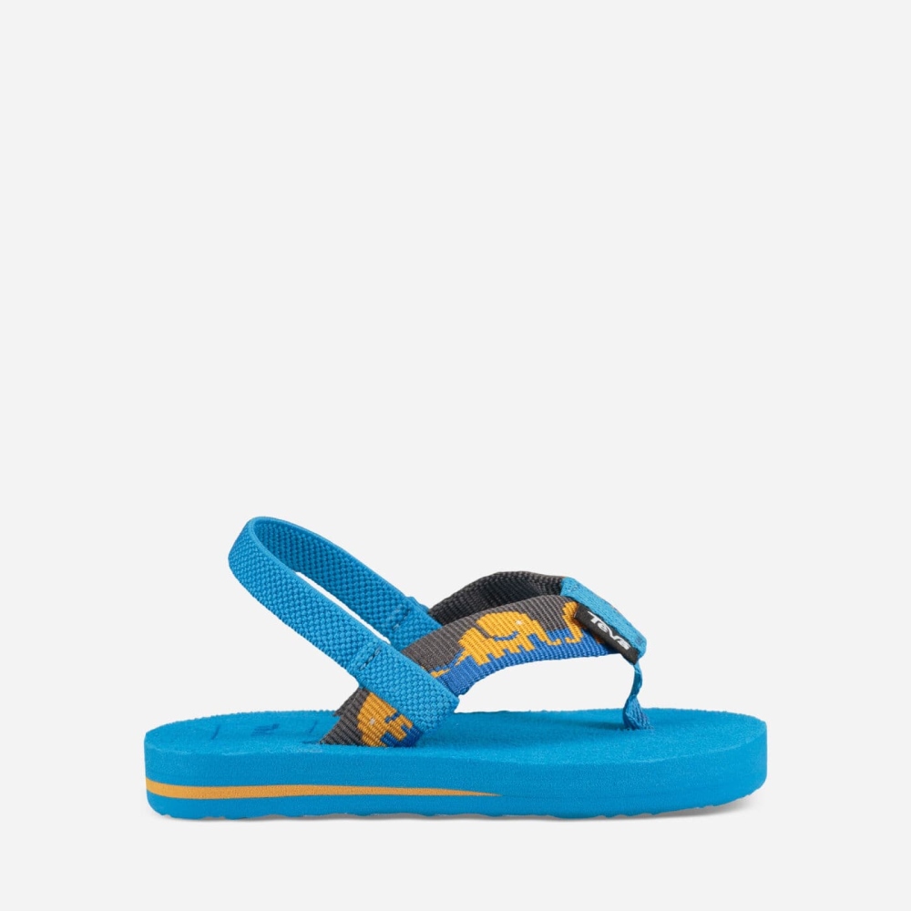 Kids' Teva Mush II Flip Flops Blue | 792183QVP