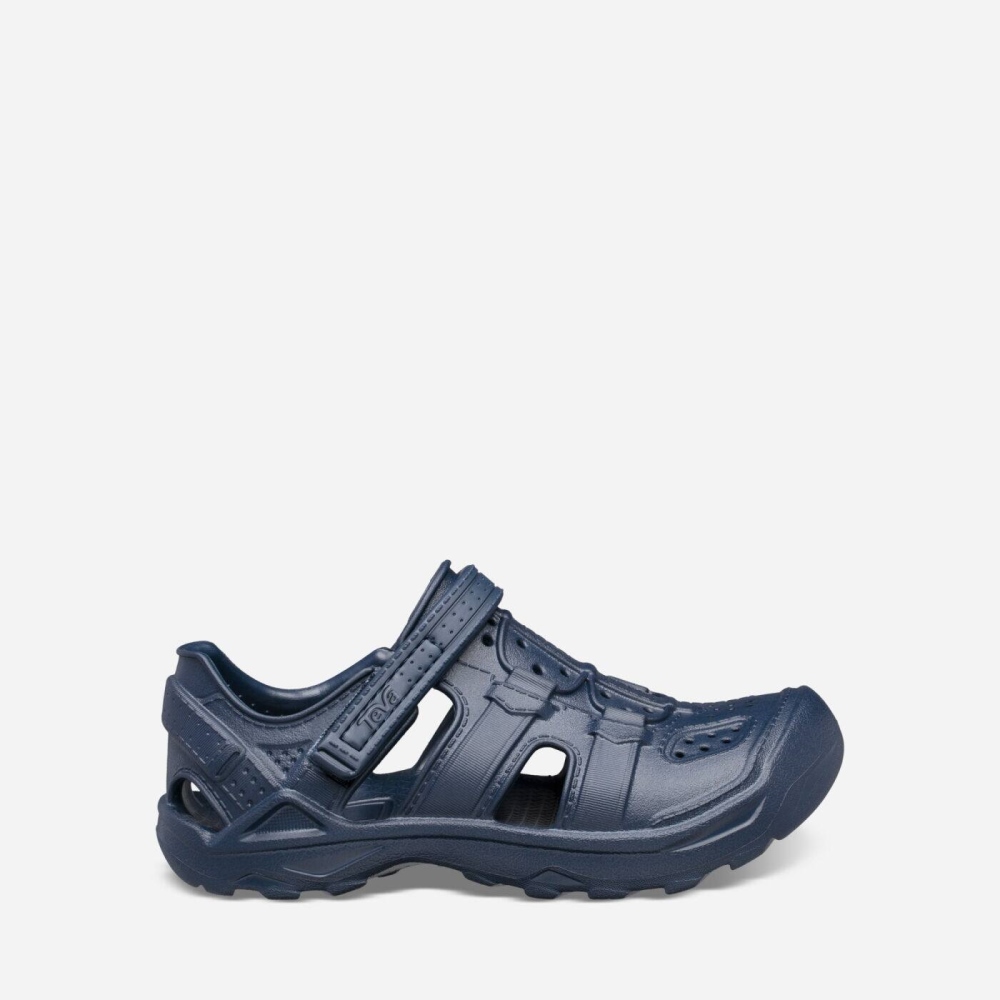 Kids' Teva Omnium Drift Slip On Shoes Navy | 130567OSK