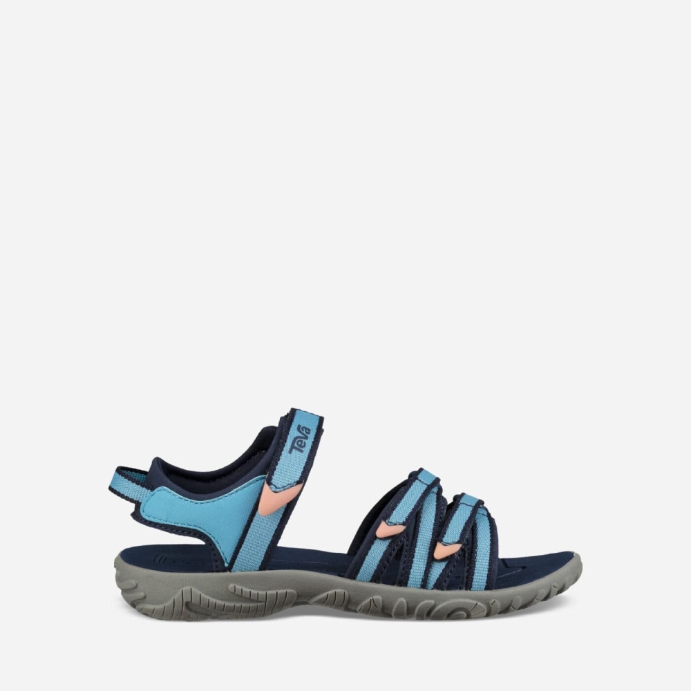 Kids' Teva Tirra Hiking Sandals Blue | 457906WNL