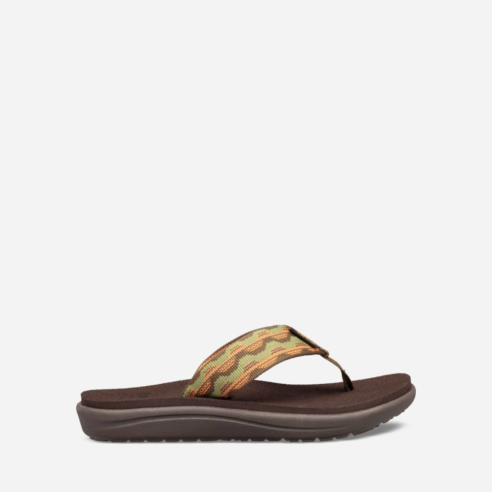 Kids' Teva Voya Flip Flops Olive | 014963XBK