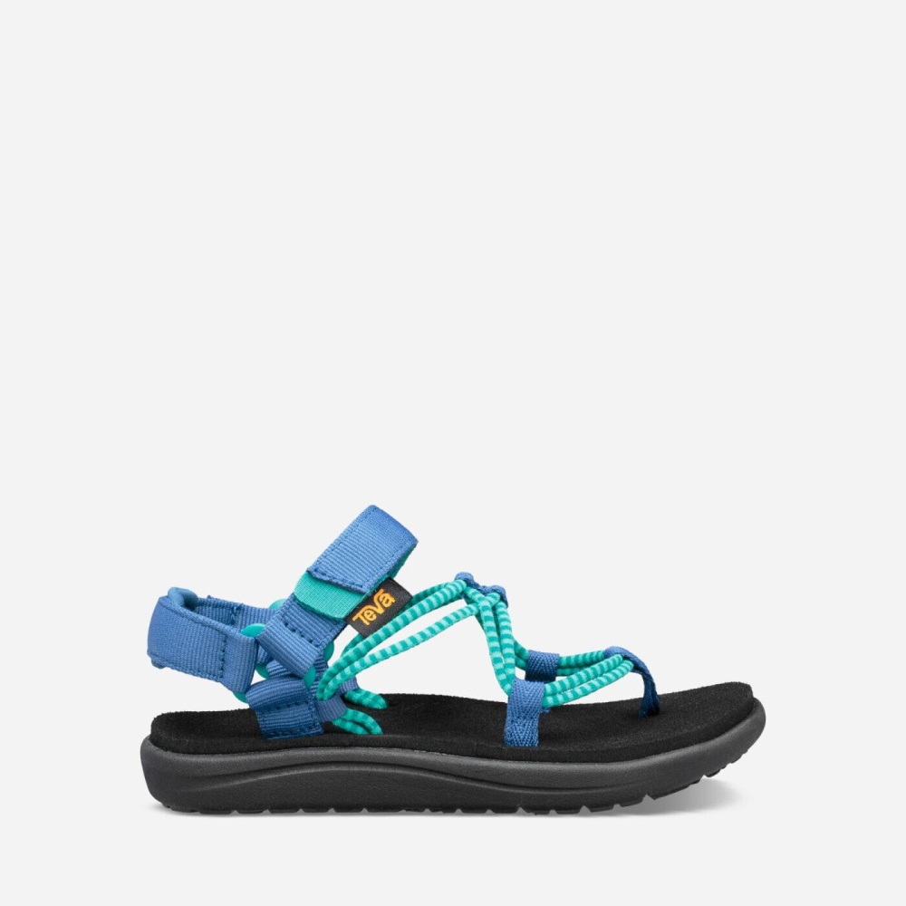 Kids' Teva Voya Infinity Hiking Sandals Blue | 234901QVJ