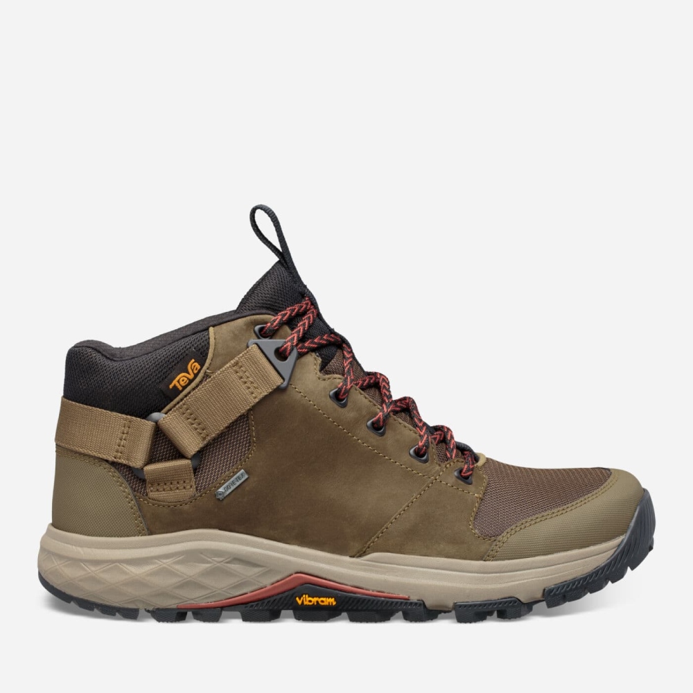 Men's Teva Grandview GTX Boots Olive | 439762JEU