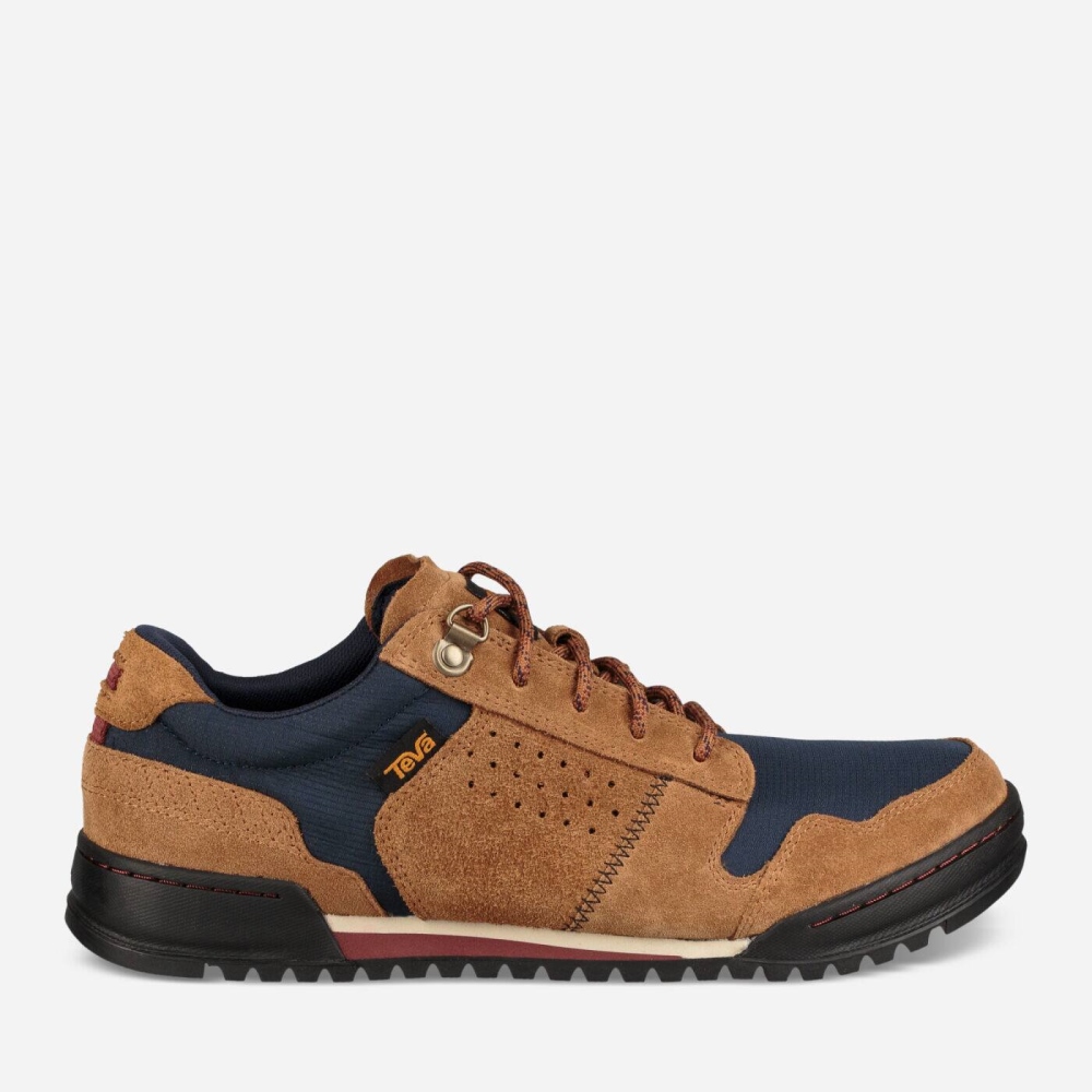 Men's Teva Highside 84 Sneakers Navy Brown | 135624VIA