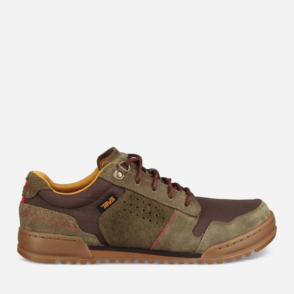 Men's Teva Highside 84 Sneakers Olive Brown | 423106WTE