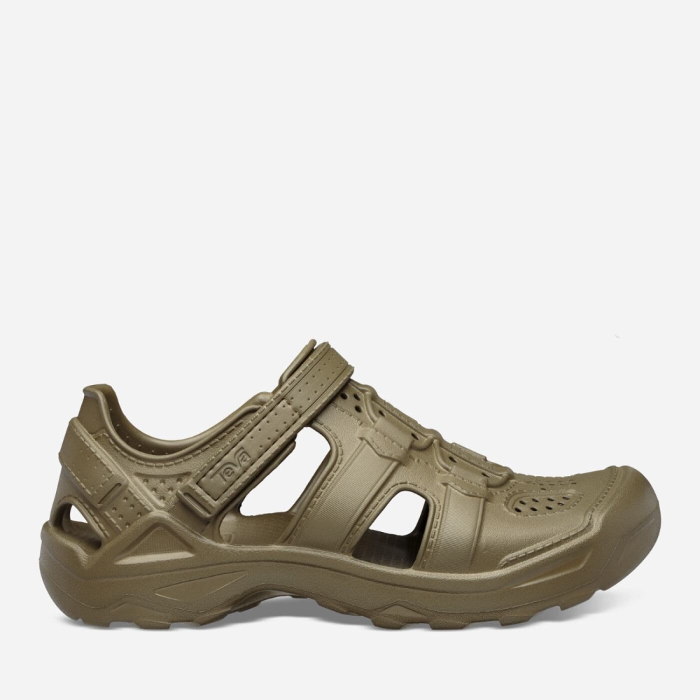 Men's Teva Omnium Drift Sandals Olive | 136452YHB