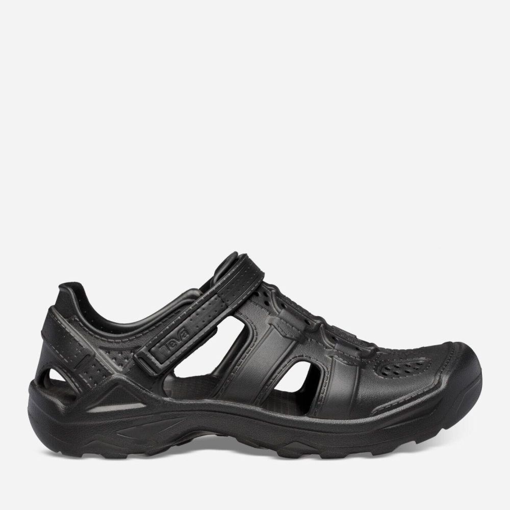 Men's Teva Omnium Drift Slip On Shoes Black | 612730PMI