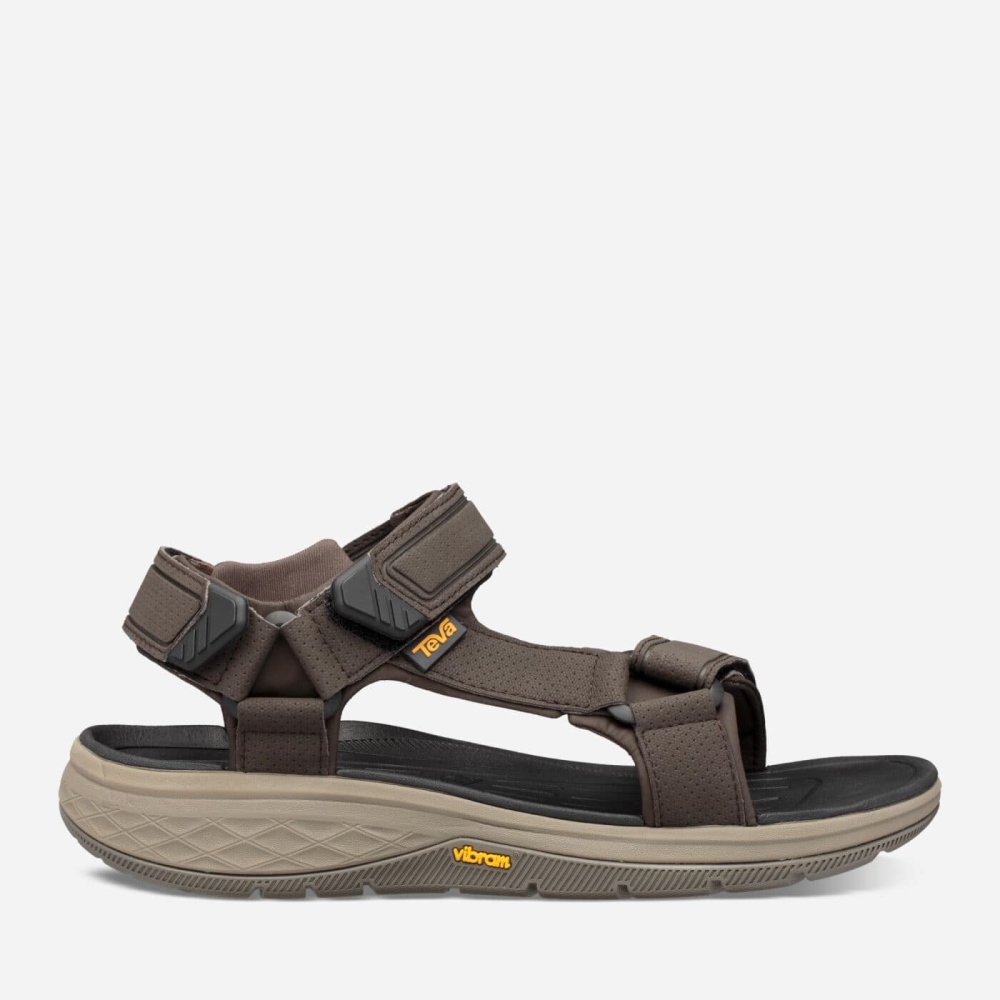 Men's Teva Strata Universal Sandals Coffee | 216470QRY