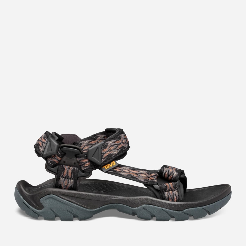 Men's Teva Terra Fi 5 Universal Sandals Black | 013297XHL