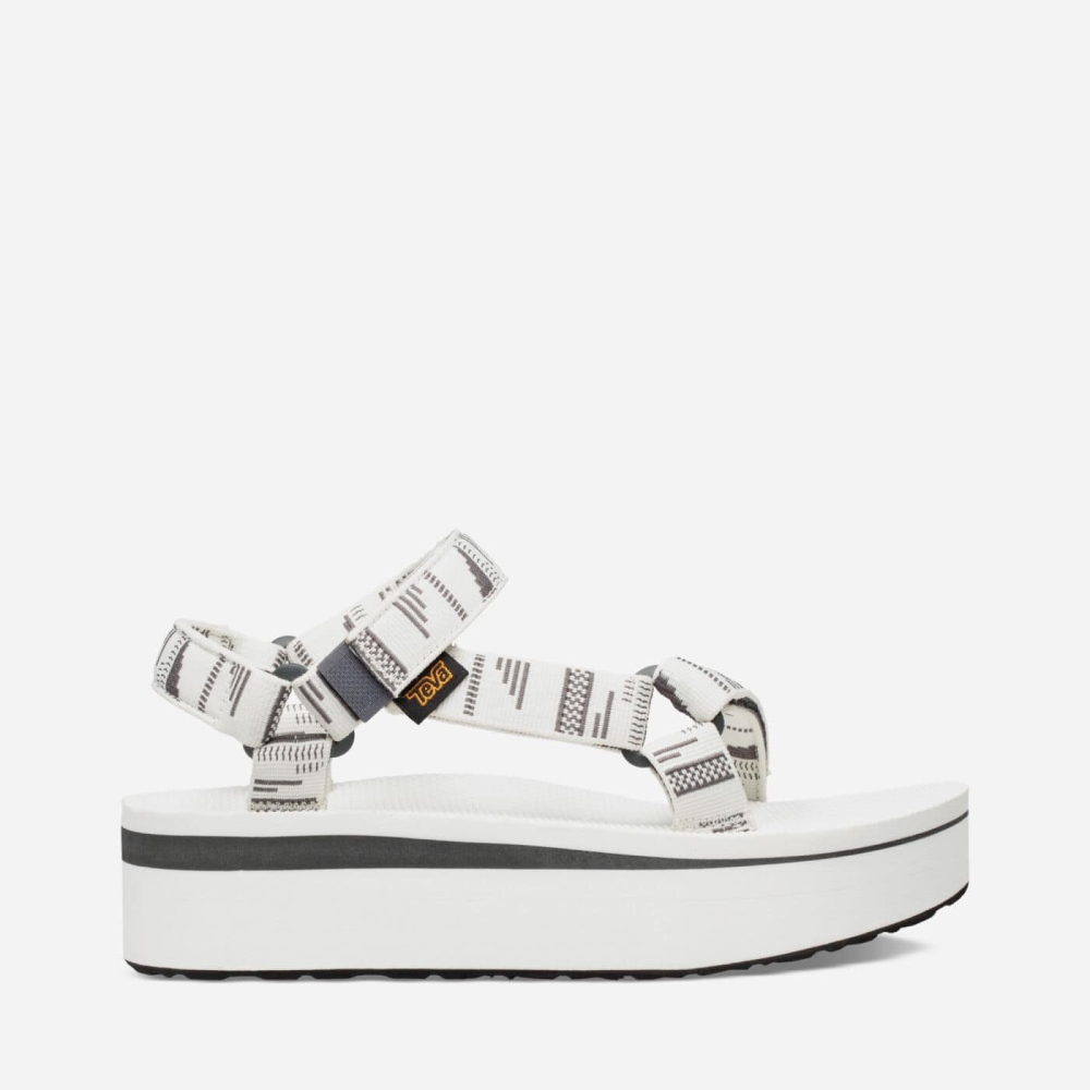 Women's Teva Flatform Universal Flatform Sandals White | 294380QCA