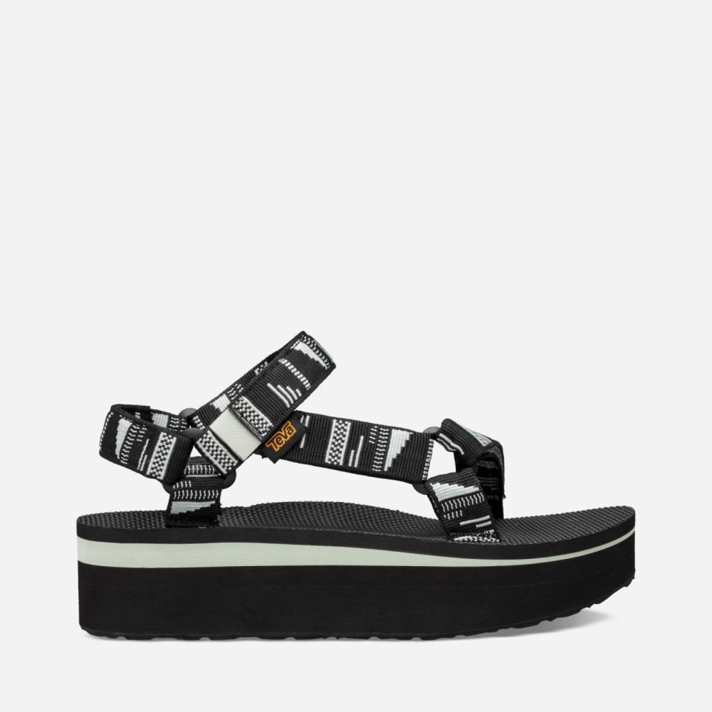 Women's Teva Flatform Universal Flatform Sandals Black | 318924GBW