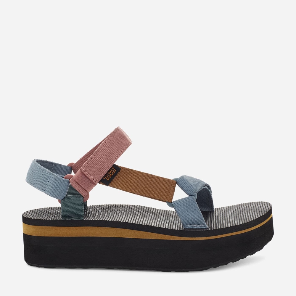 Women's Teva Flatform Universal Flatform Sandals Multicolor | 673528VBQ