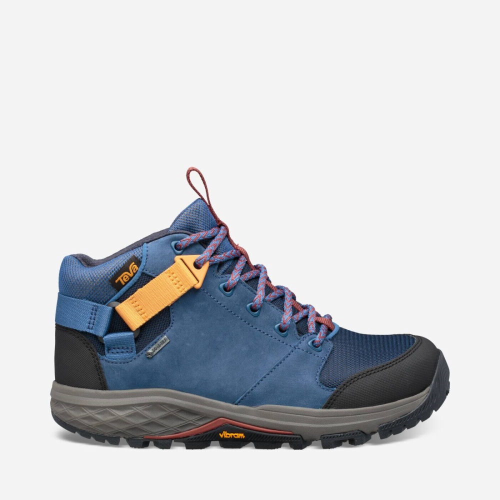 Women's Teva Grandview GTX Boots Dark Blue | 940376ELF