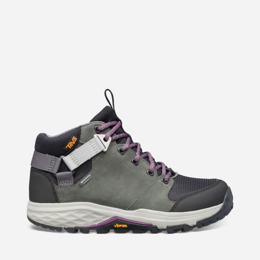 Women's Teva Grandview GTX Boots Dark Grey | 607483SXC