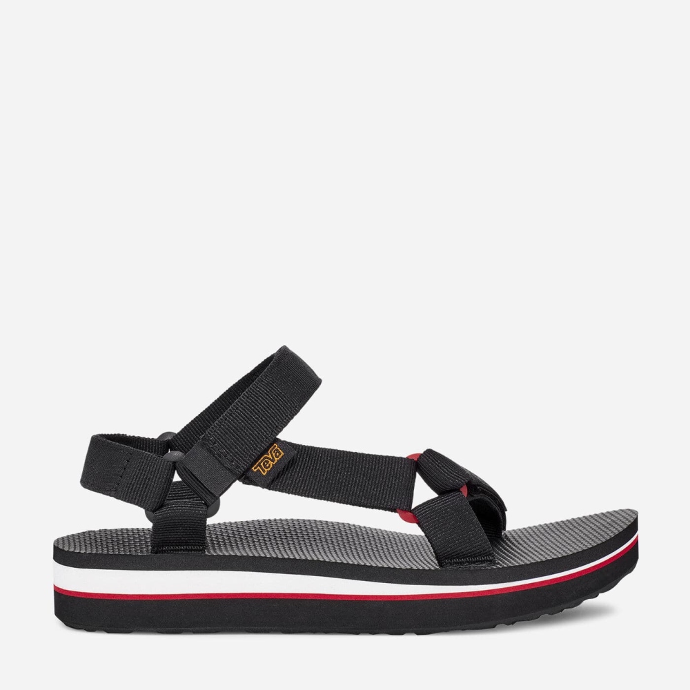 Women's Teva Midform Universal Flatform Sandals Black | 175023UTE