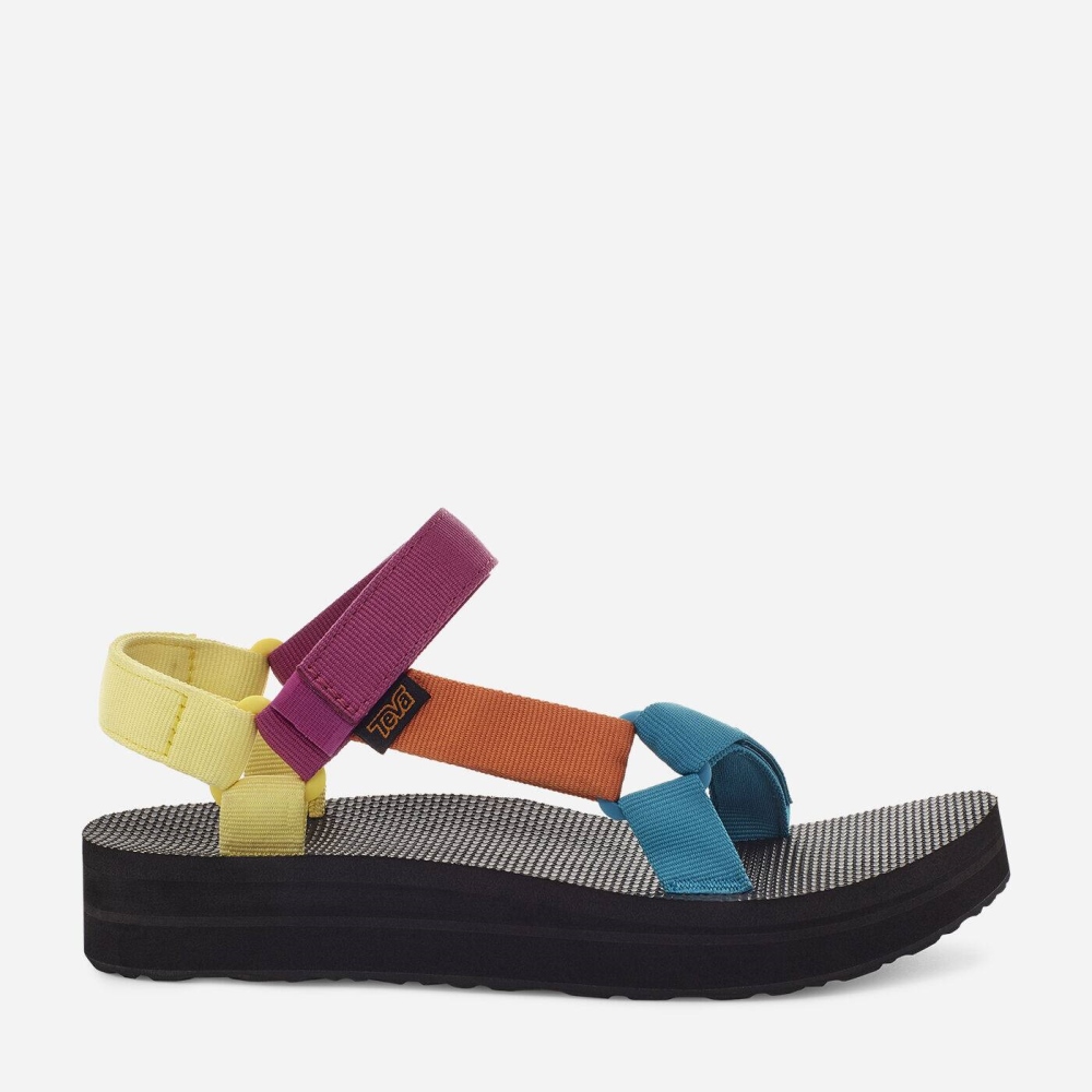 Women's Teva Midform Universal Flatform Sandals Multicolor | 452963UBX