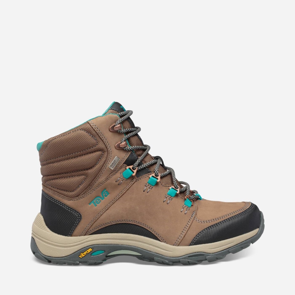 Women's Teva Montara Mid eVent Boots Chocolate | 854063XOU