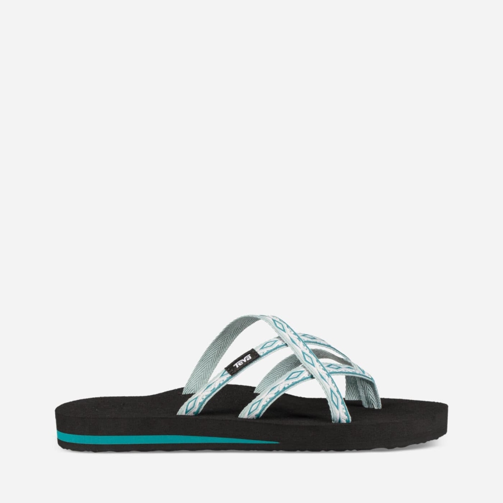 Women's Teva Olowahu Flip Flops Grey | 271904GBK