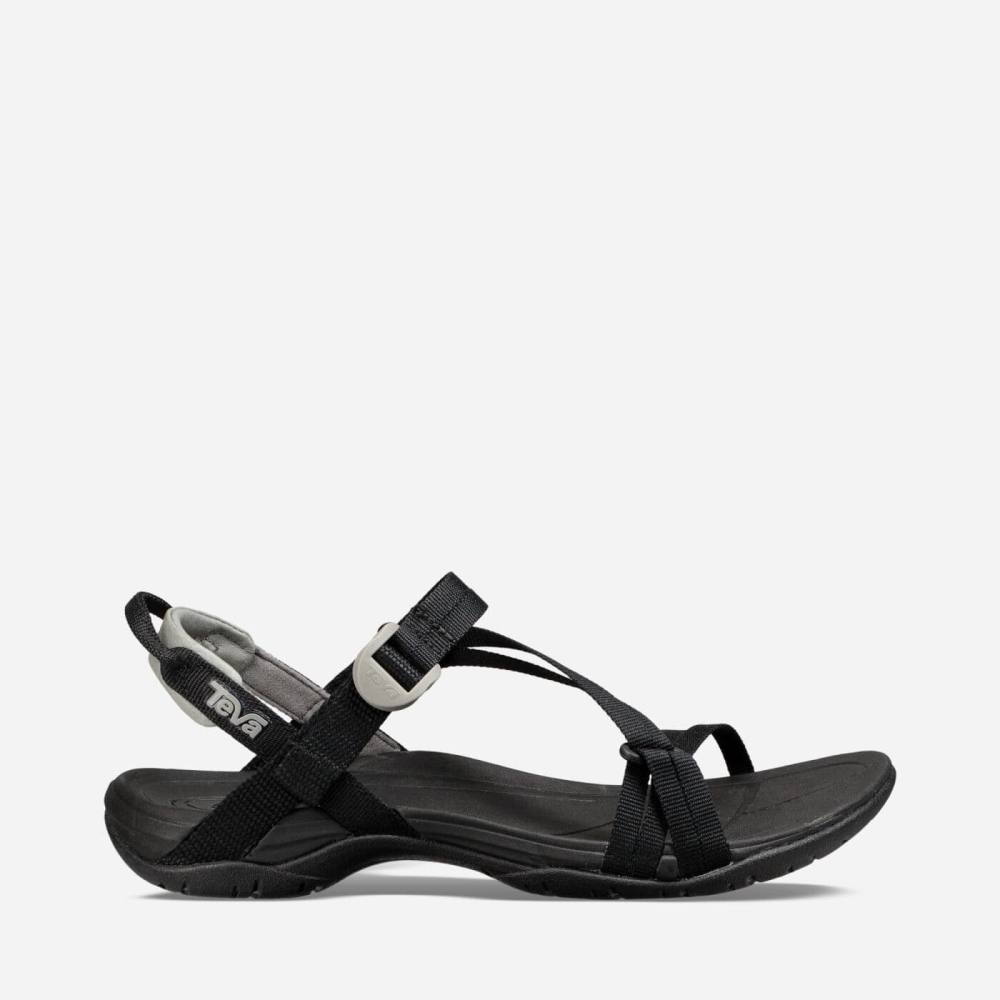 Women's Teva Sirra Hiking Sandals Black | 102769KCB