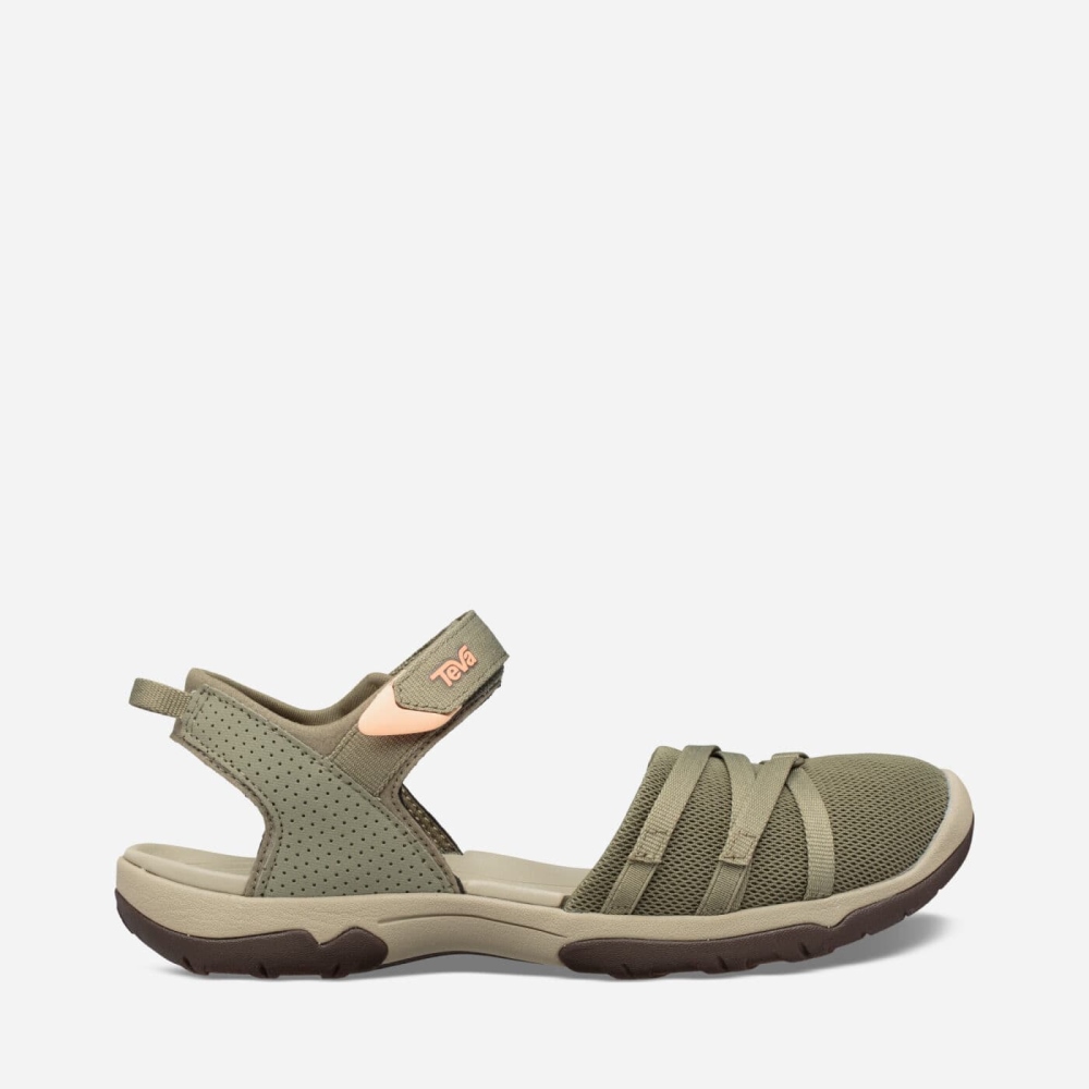 Women's Teva Tirra CT Hiking Sandals Olive | 694327IFH