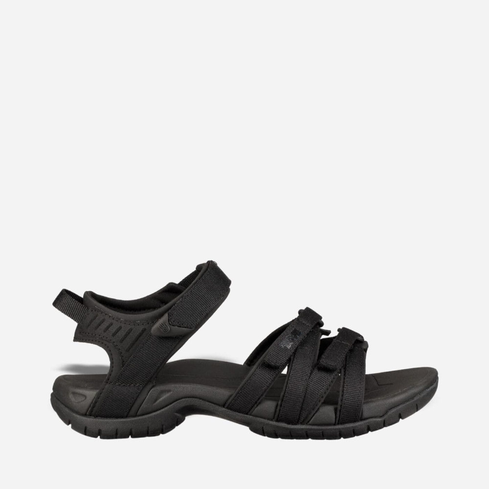 Women's Teva Tirra Hiking Sandals Black Black | 671905IAR