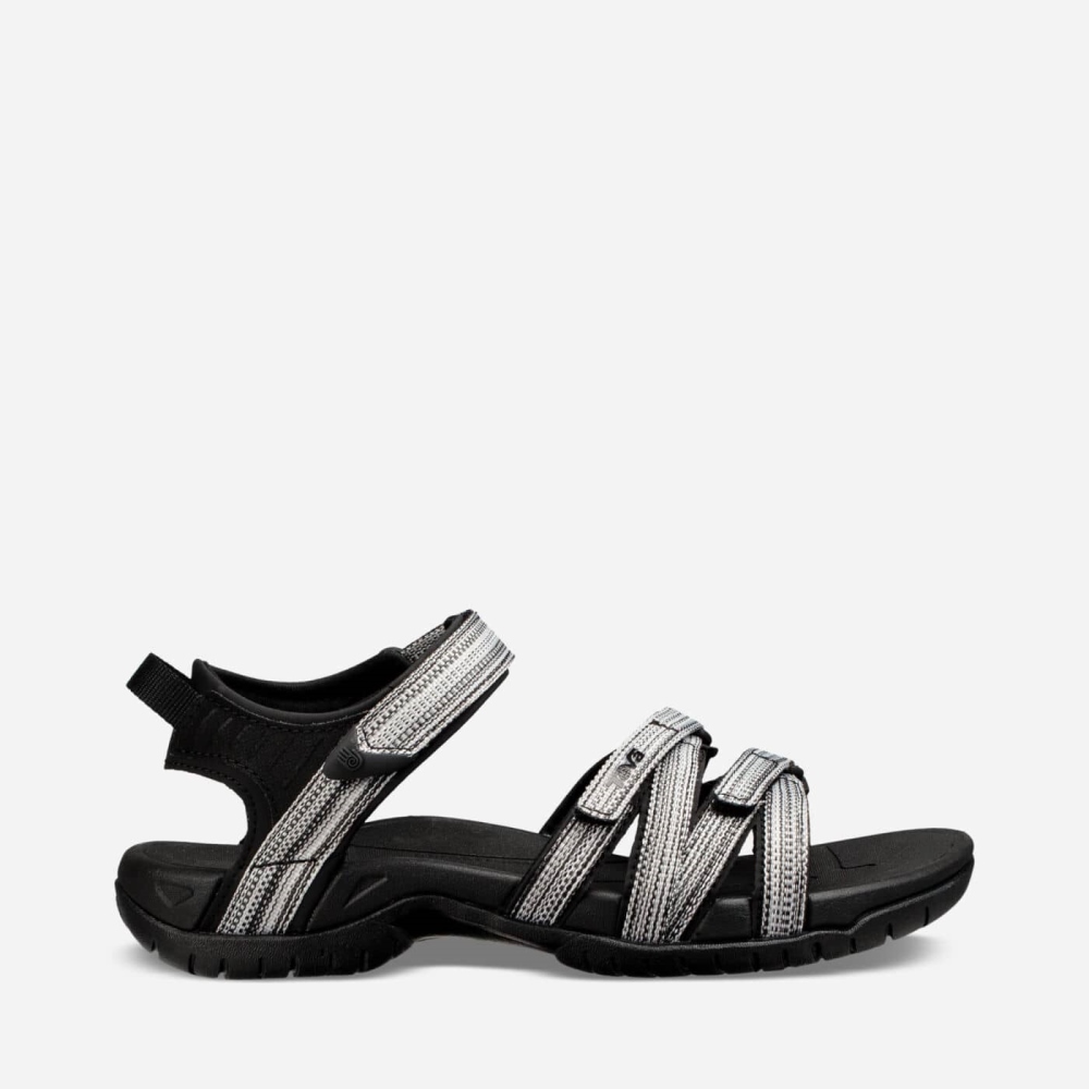 Women's Teva Tirra Hiking Sandals Black White | 813709HLF