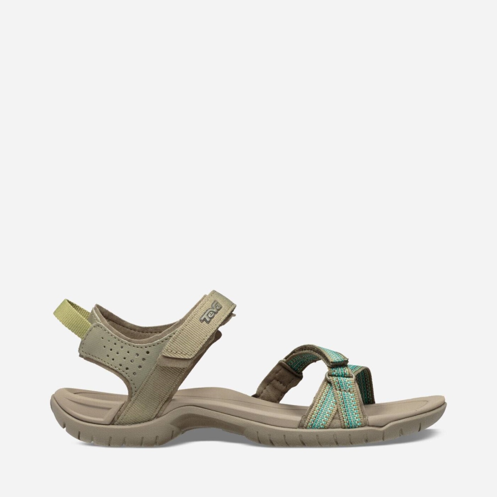 Women's Teva Verra Hiking Sandals Grey Olive | 865147UFN