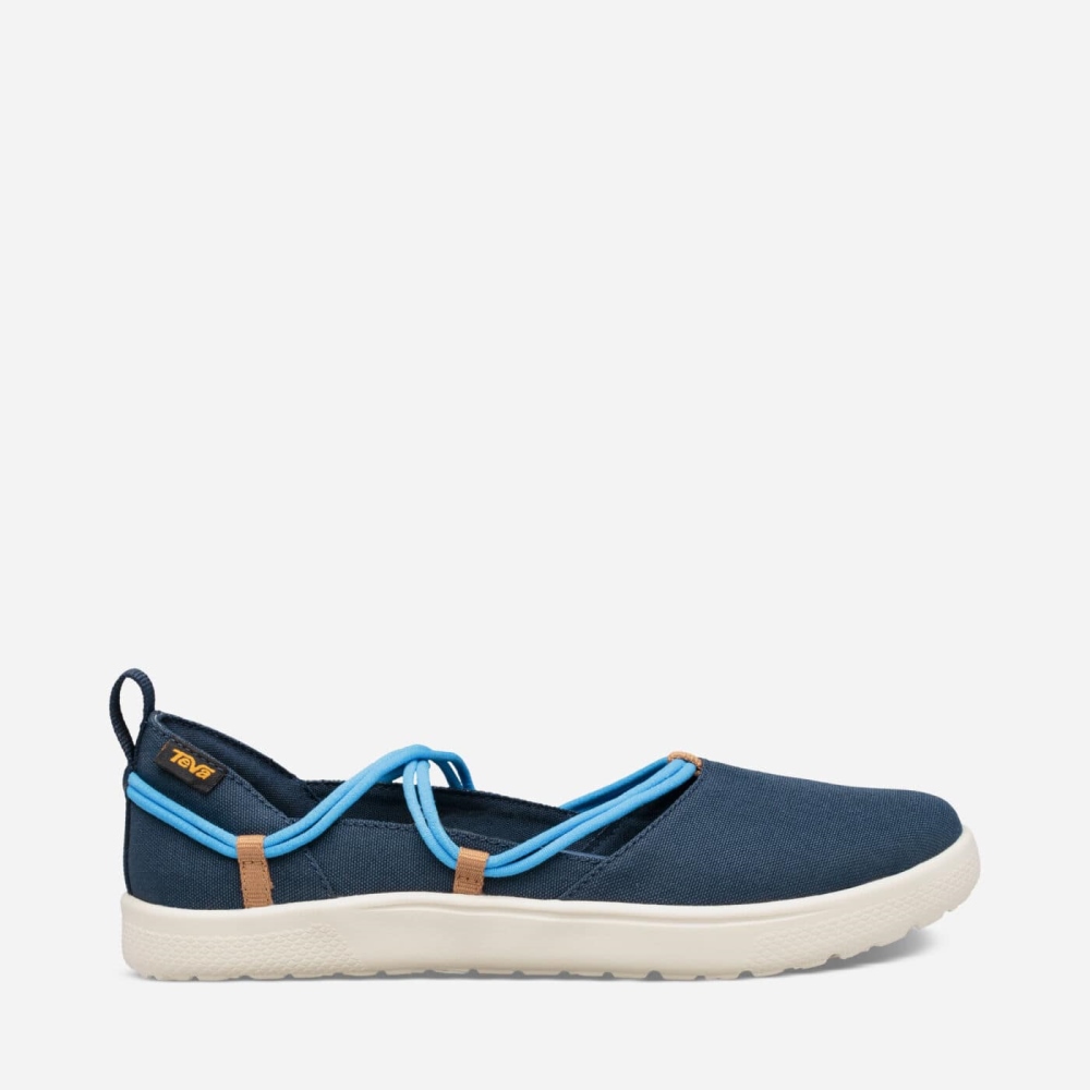 Women's Teva Voya Infinity MJ Sneakers Black Blue | 652089LWY