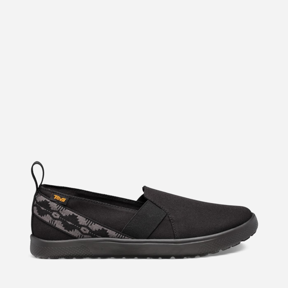 Women's Teva Voya Slip On Sneakers Black | 058412GAD